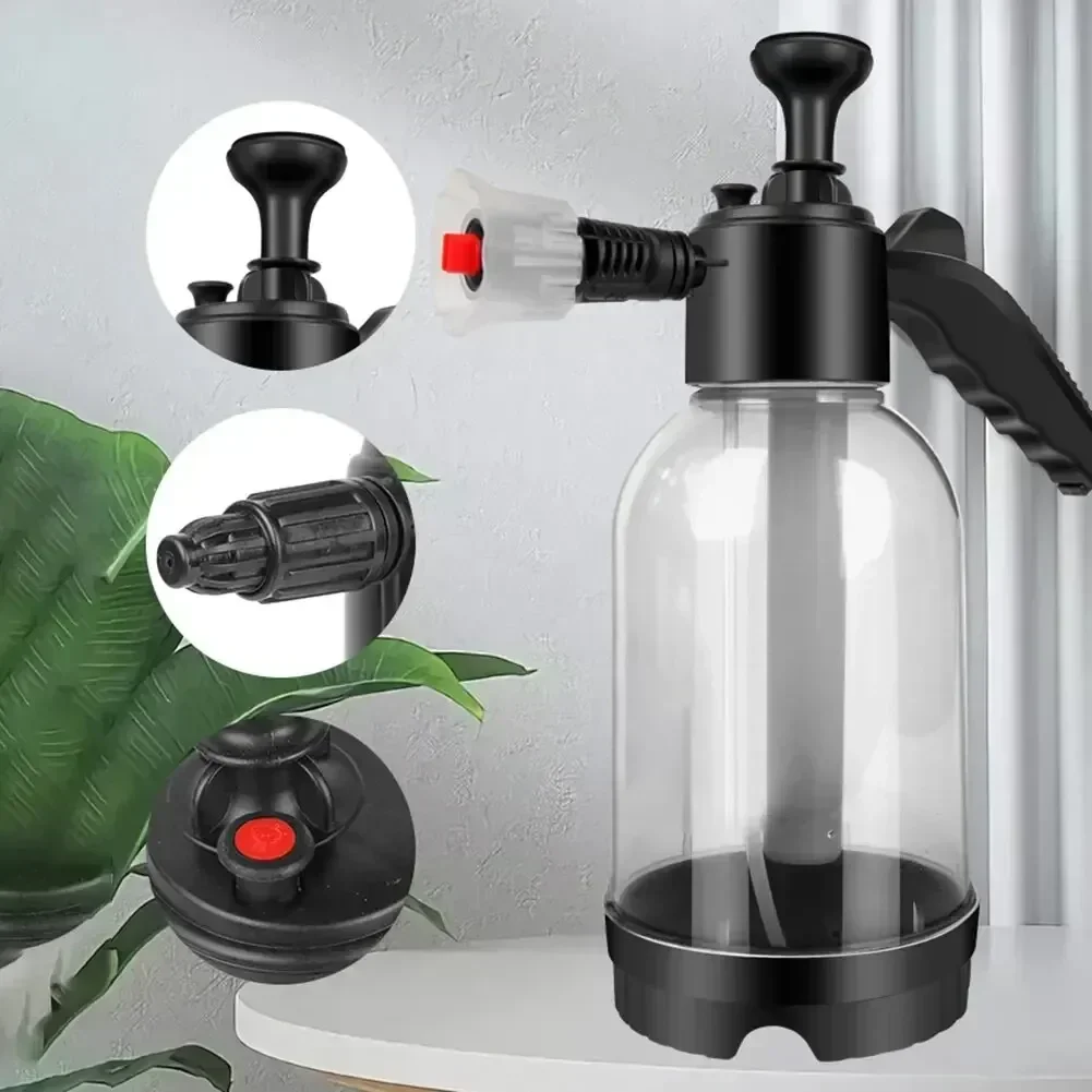 2L Foam Sprayer Car Wash Hand-held Foam Watering Can Air Pressure Sprayer Plastic Disinfection Water Bottle Car Cleaning Tools 4