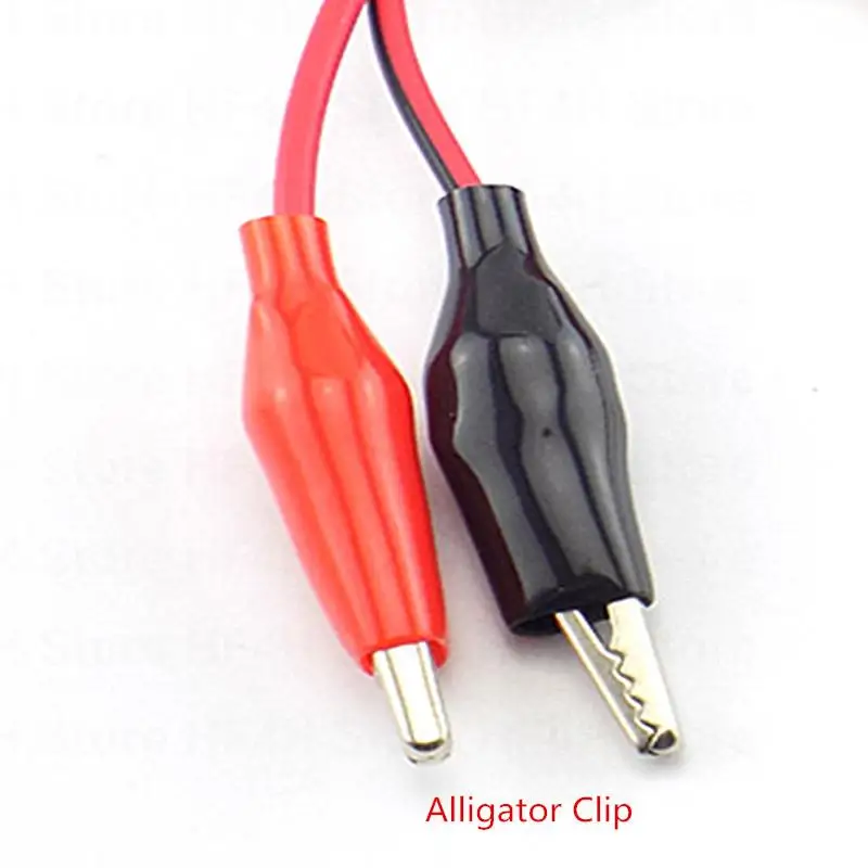 4mm Banana Plug with Alligator Clip 1/2 Pair electric to AV Electrical Clamp Test Lead cord Cable Connectors wire Multimeter B4
