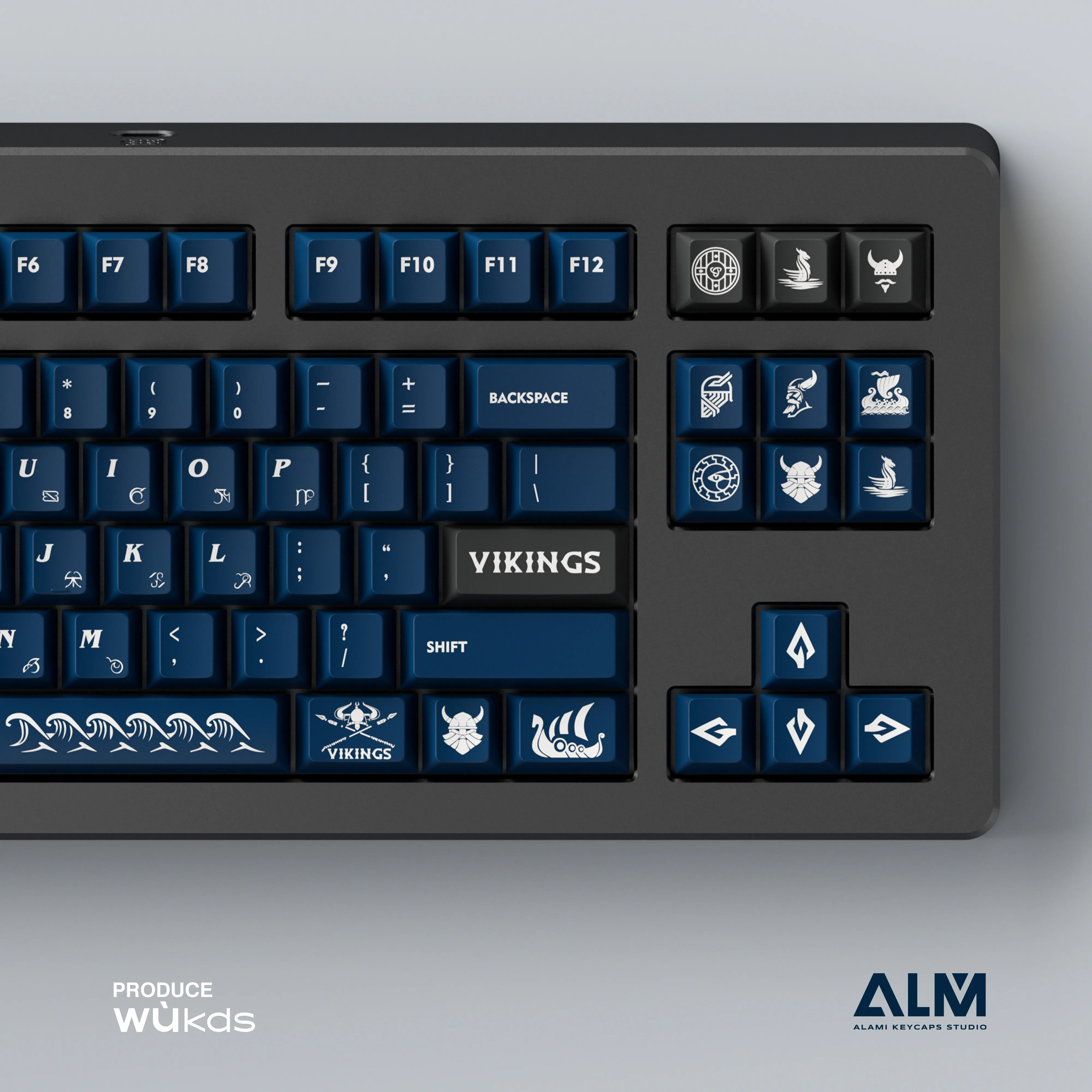 Alami Vikings Keycaps Pbt Dye-sublimação Perfil Cereja Gateron Switches mx Teclado Mecânico 172 Chaves - Imagem 5