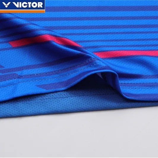 Victor New Badminton Jersey Men's and Women's Short-sleeved Quick-drying Summer Sportswear Breathable