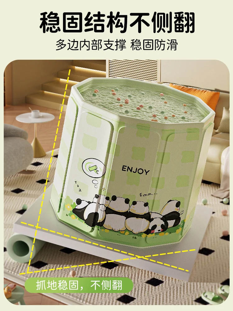 Baby Shower Basin, Large Size, for Children Aged 0-12, Free Installation for Newborns. Baby Swimming Bucket, Foldable Bathtub