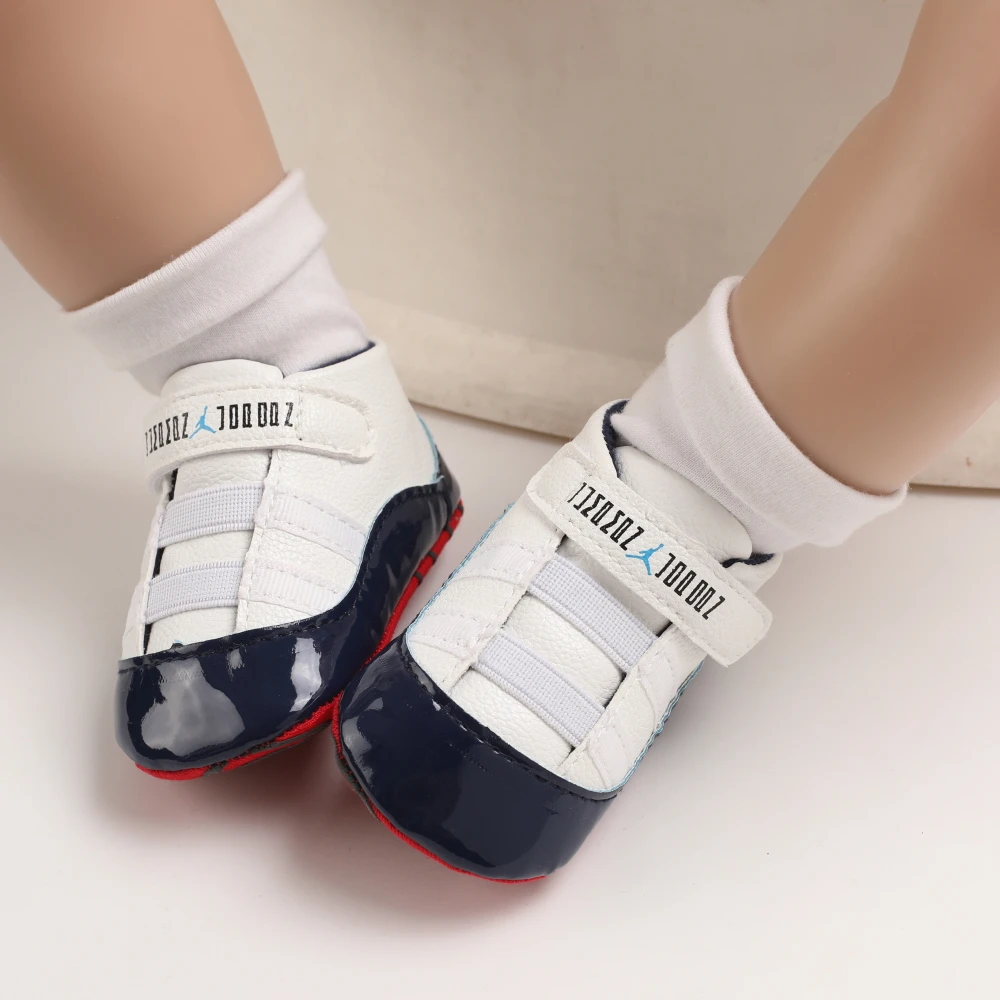 0-18M Baby Shoes Boy Basketball Theme Sports Newborn Walking Sneakers Shoes for Birthday 2