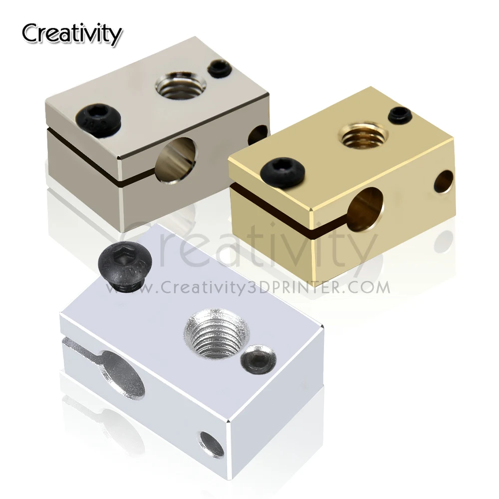 BZ 3D Volcano Heizblock Aus Kupfer - Plattenheizer Für 3D-Drucker Mit PT100 Sensor & Silikonsocke