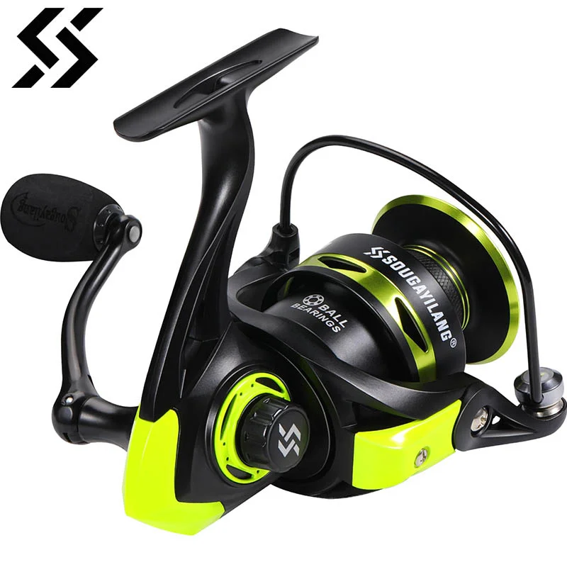 Moulinet spinning Sougayilang 1000-4000 5.2:1 haute vitesse aluminium max drag 10kg