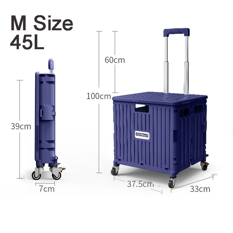 Arsor Foldable Shopping Cart, Large Elderly Shopping Bag With