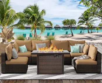 Outdoor Rattan Patio Furniture Set 1