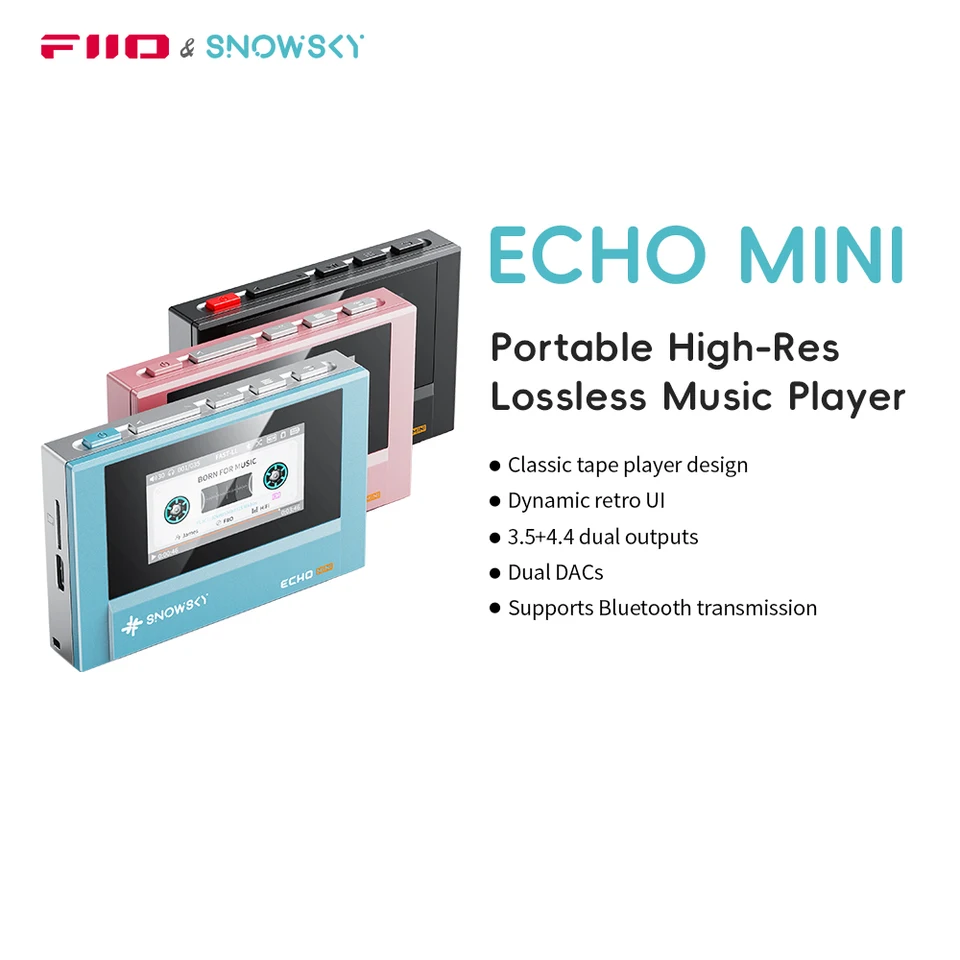 FiiO Sky ECHO MINI MP3プレーヤー FiiO SnowSky ECHO MINI Leitor de música sem perdas Portátil