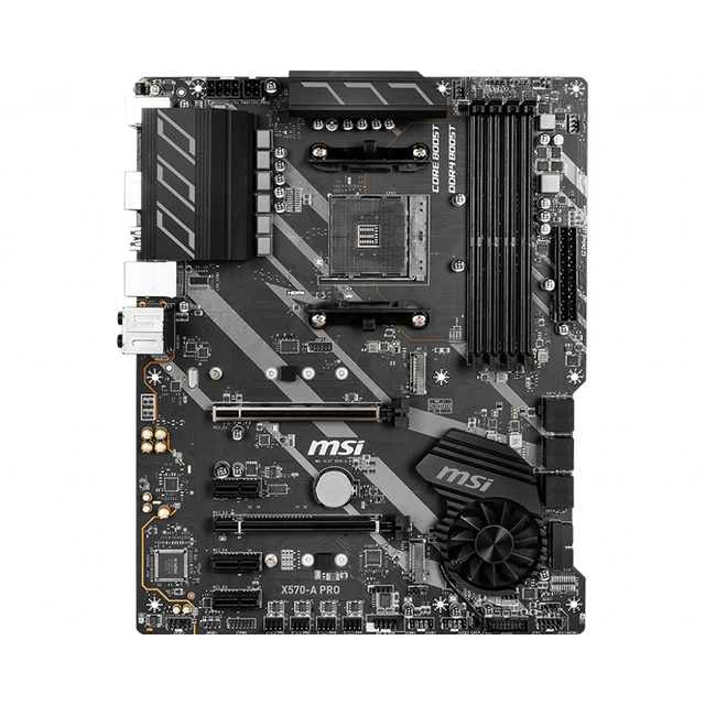 MSI carte mère 128GB AMD X570-A PRO DDR4 bricolage ordinateur de jeu carte mère X570 carte mère AM4 PCI4.0 2