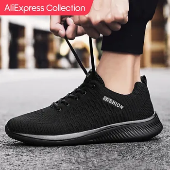 AliExpress 컬렉션 남성용 신발 신발 라이트급 테니 편안한 통기성 걷기 운동화