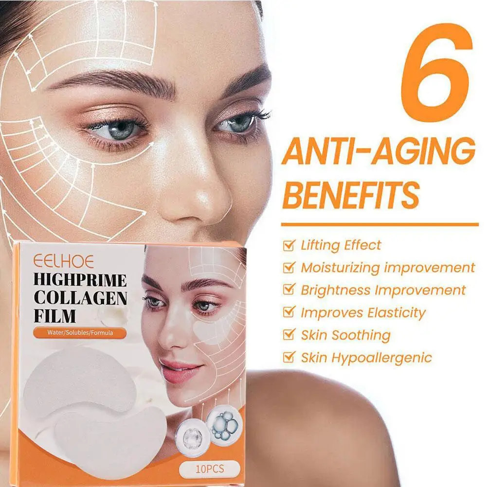 

Collagen Soluble patches Film Anti Wrinkles Remove Dark Circles Nourish Mask Moisturizing Lift Firming Skin Eyes Care