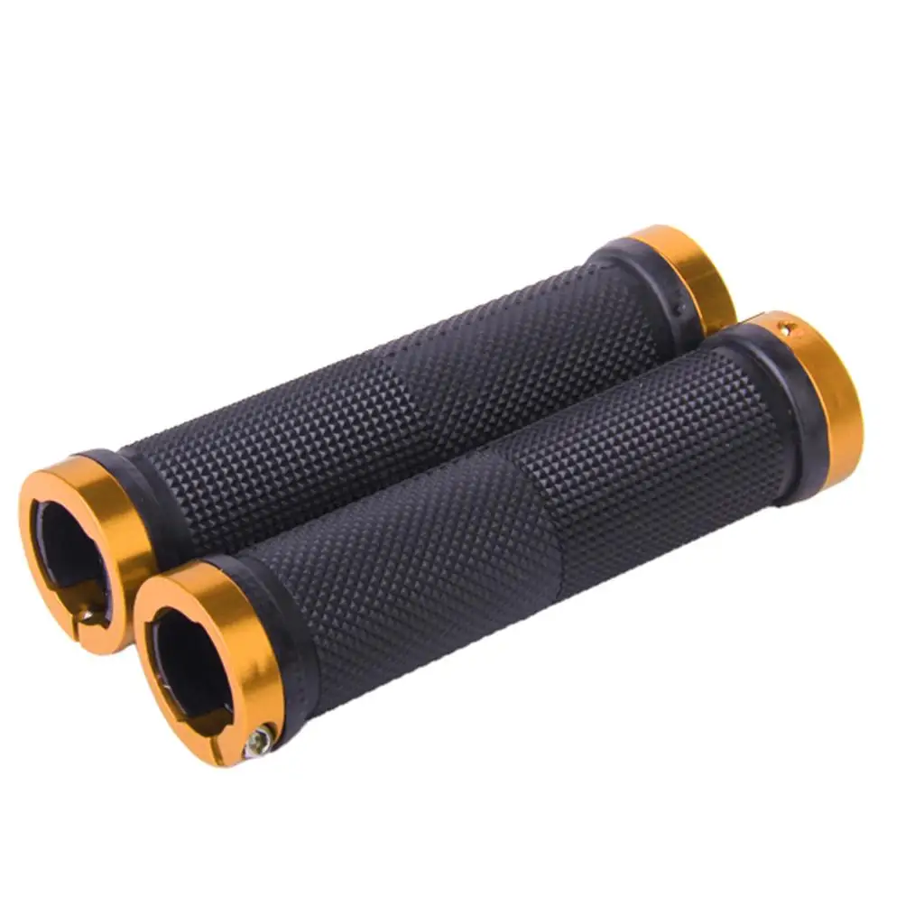 

1 Pair Double Lock On Cycling Handle Bar Grips Hand Cover Handle Sleeve