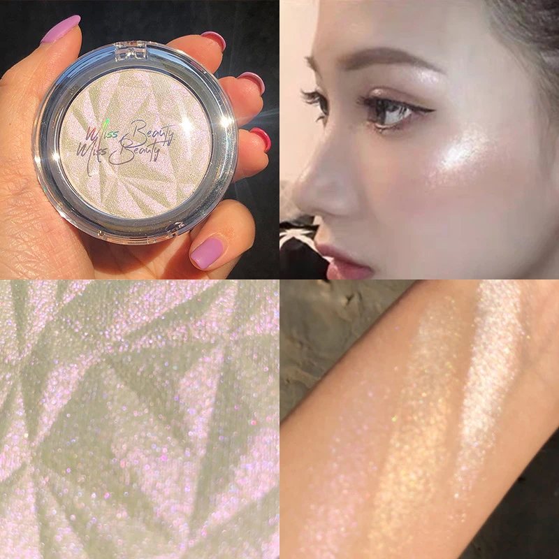 

Makeup Shimmer Face Lasting Glitter Highlighter Powder Palette Shimmer Makeup Dazzling Glow Long-lasting Powder Highlighter