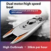 Rc 687 Remote-Controlled Boat Dual Motor Waterproof High-Speed Competitive Electric Speedboat Model Boys Toy Surprise Kids Gifts 3