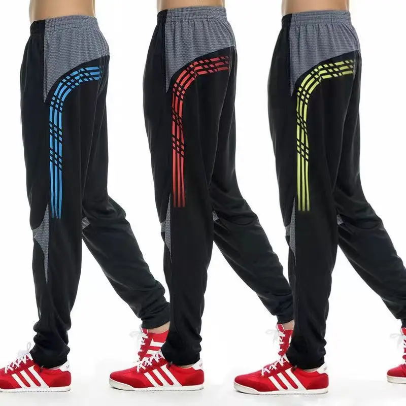 Men Football Soccer Training Sport Pants Elasticity Legging Running Pants Athletic Jogging Gym Trousers Leg