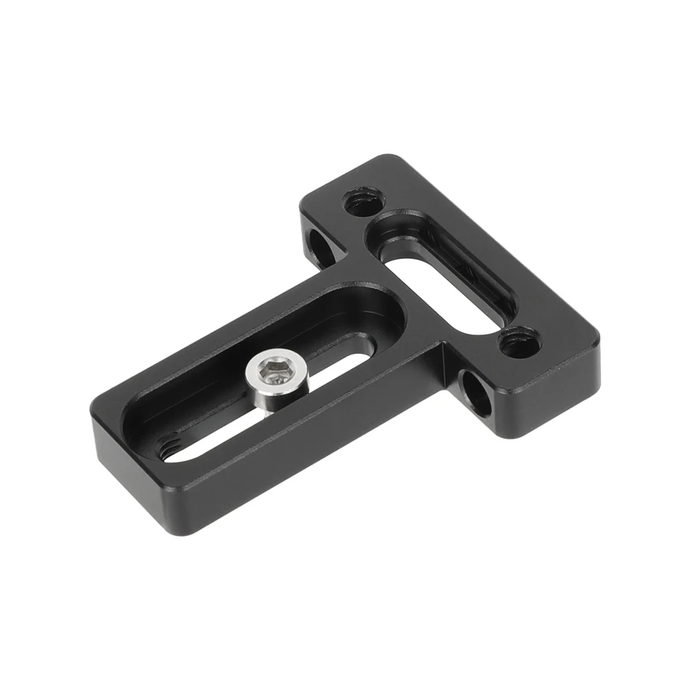 Top / Bottom Plate with Mounting Slot Anti-Slip Rubber Pads for Monitor Cage Rig