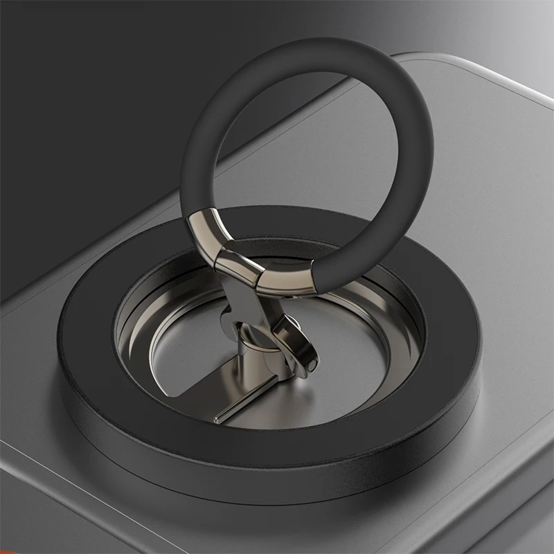 Dual-Sided Magnetic Phone Ring Kickstand and Grip - Folding Portable Stand
