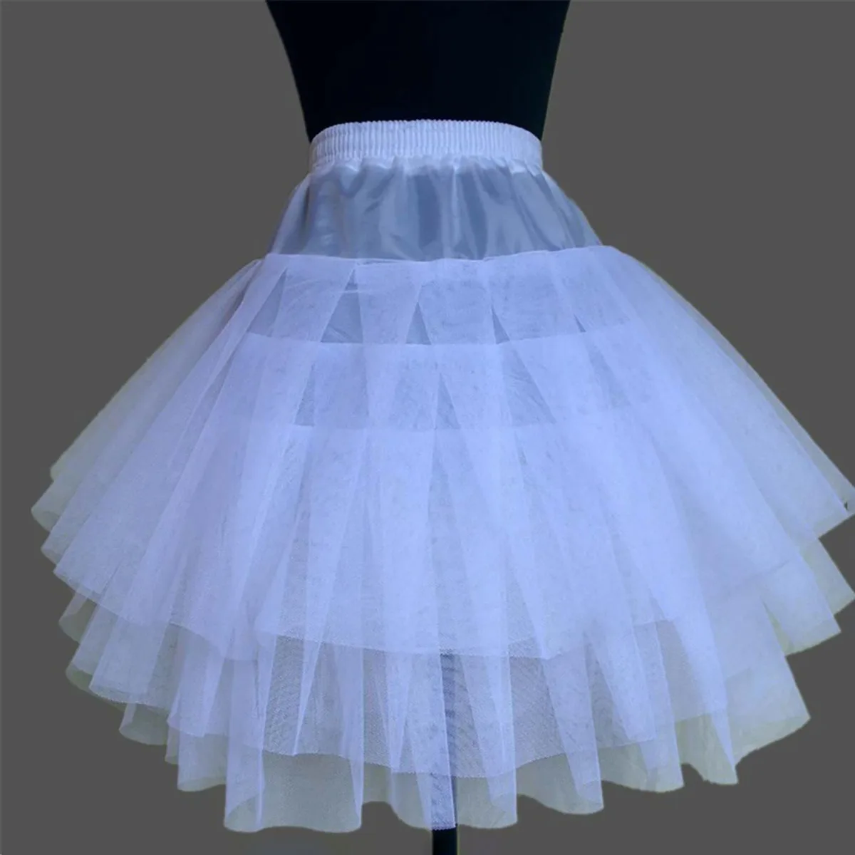 Jupon Hard Tulle Petticoat Flower Girl Dress Underskirt Lolita Cosplay sottogonna Rockabilly Tutu Jupe Skirt for Women Wedding