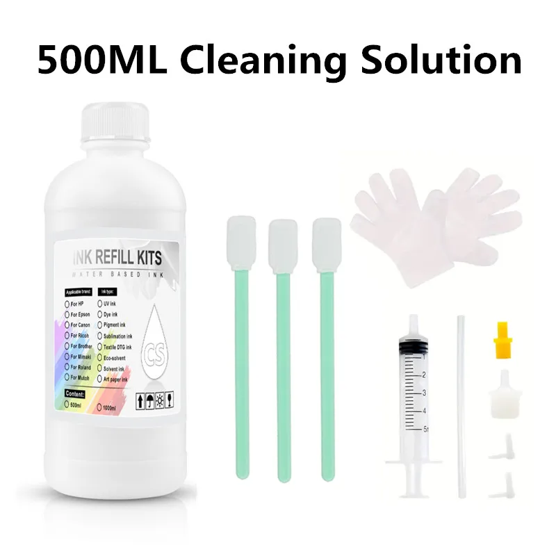 Inkjet Printer Cleaning Kit 100ML Cleaning Solution For Epson HP Canon Brother