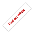 Red on White