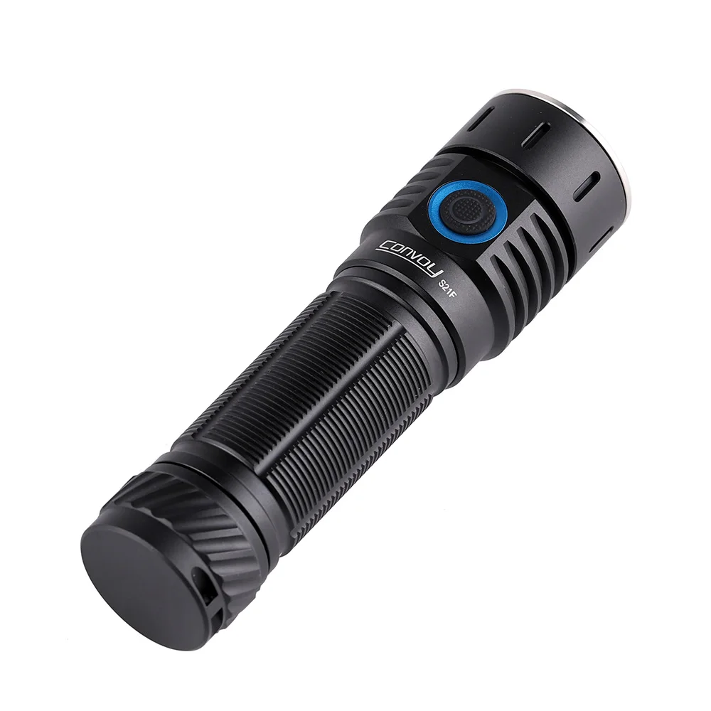 Convoy S21F 21700 flashlight 519A with 60deg TIR lens, high CRI R9080, adjustable color temperature,2700K to 5700K