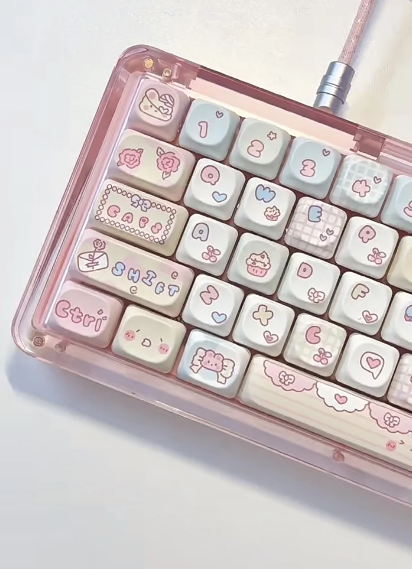 Cat Keycaps Set for Mechanical Keycaps, Cute