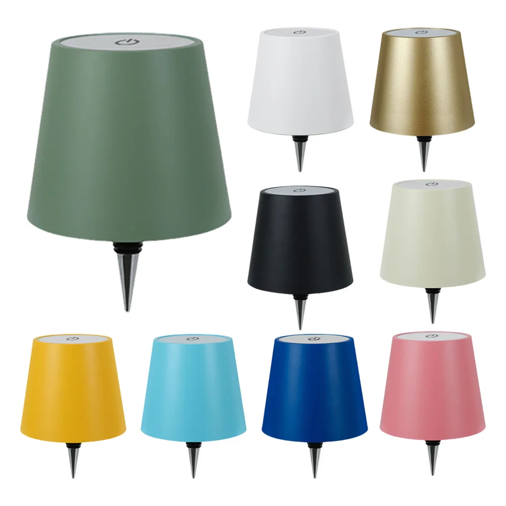 Wireless Bottle Lamp Portable Bottle Light Head 3 Light Color Touch Control Bottle Light Type-c Charging for Restaurant & Bar