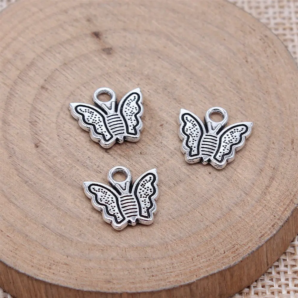 

Couple Pendants Butterfly Charms For Jewelry Making 12x13mm 20pcs