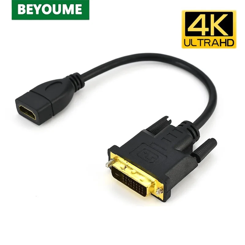 Adaptador-Compatible-con-4K-DVI-a-HDMI-convertidor-bidireccional-DVI-D ...