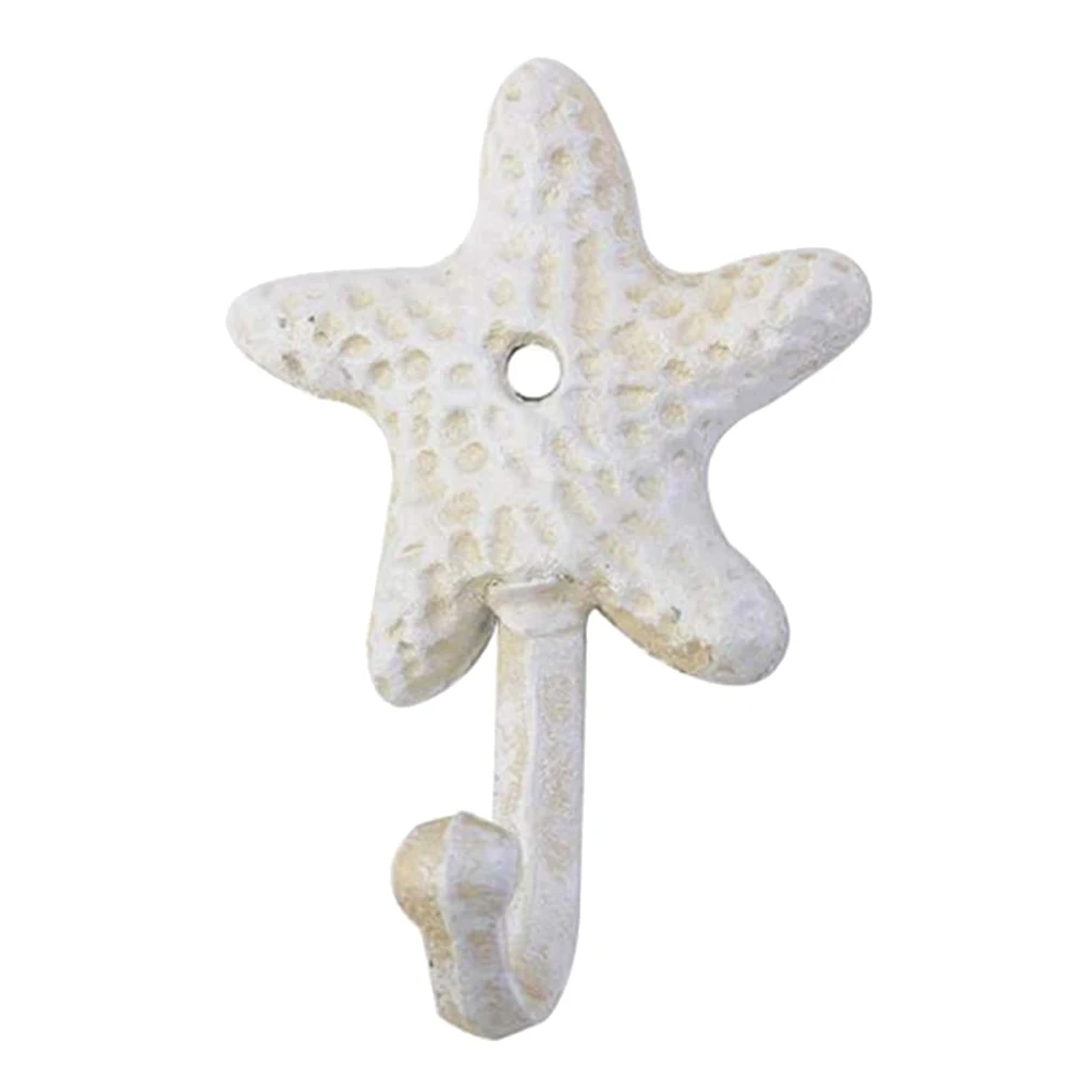 

Чугунные декоративные настенные крючки в виде морской звезды, пальто, фартуки, шляпы, шикарные металлические крючки для пляжа, океана
