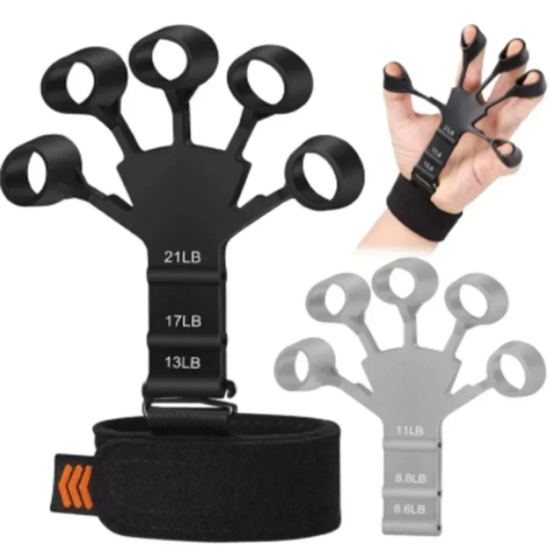 

Silicone Grip Device Finger Exercise Stretcher Arthritis Hand Grip Trainer Strengthen Rehabilitation Training To Relieve Pain