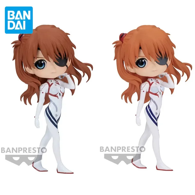 

BANDAI Original Banpresto EVA Q posket Asuka Langley Soryu Plugsuit Style Anime Action Figures Toys For Kids Gift Model