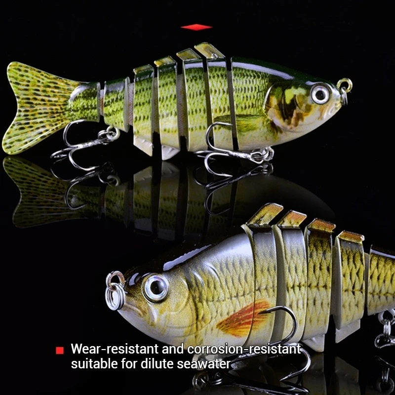 1set Multi Jointed Fishing Lures Kit 7 Segment Swimbait Lures for Pike Bass Freshwater Artificial Bionic Fishing Hard Baits