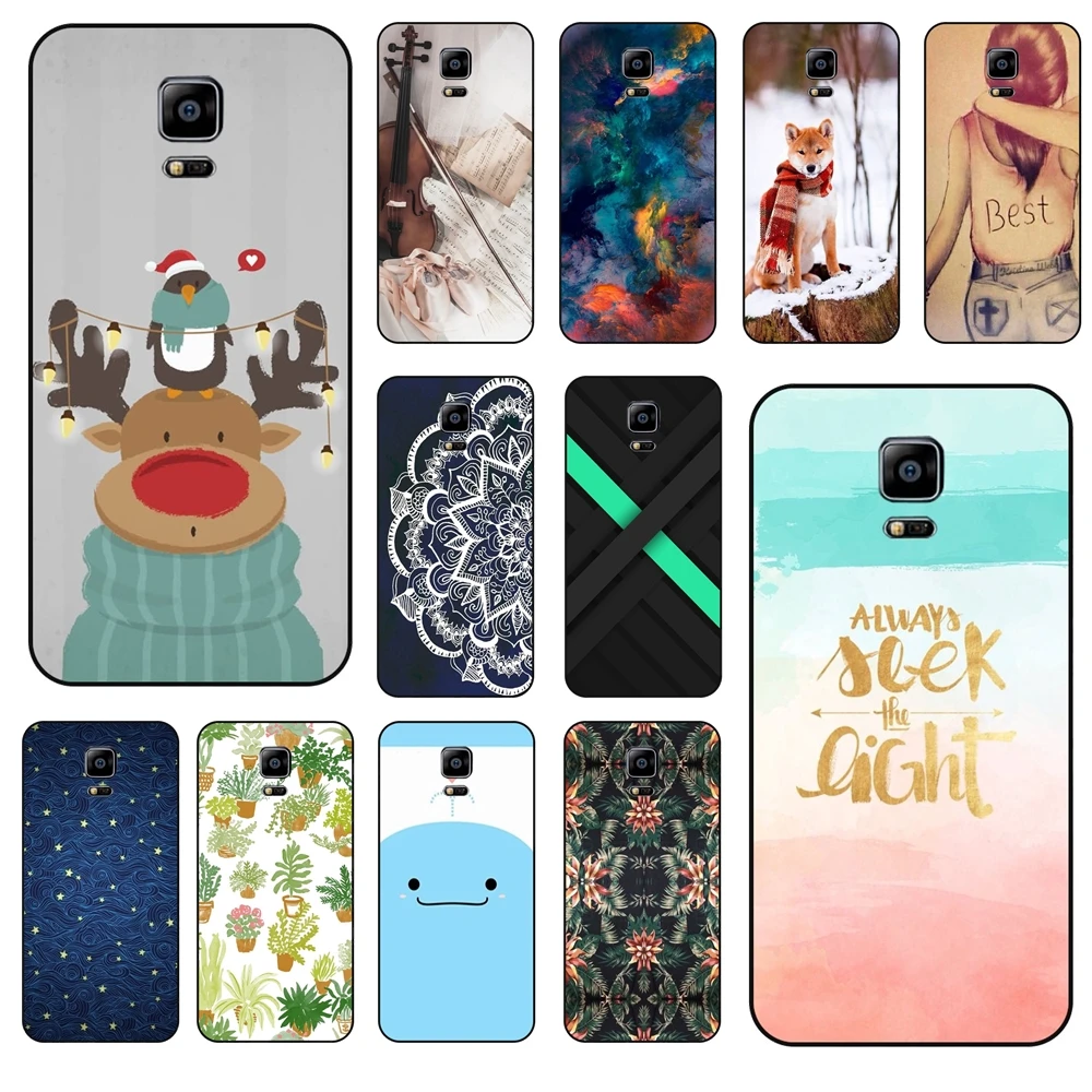 Per Samsung Galaxy Note 4 Adorabili Accessori Carini Sacchetti Borse Black Hoesjes Pretty Flower Per Galaxy Note 4 Cover Per Cellulare