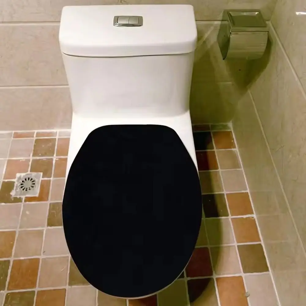 Washable Velvet Toilet Lid Cover Non Slip Universal