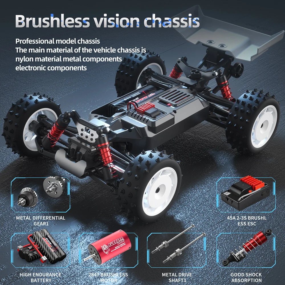 SMRC S911PRO 1:16 70KM/H or 50KM/H 4WD RC Car Remote Control Cars High Speed Drift Monster Truck for Kids VS Wltoys 144001 Toys 3