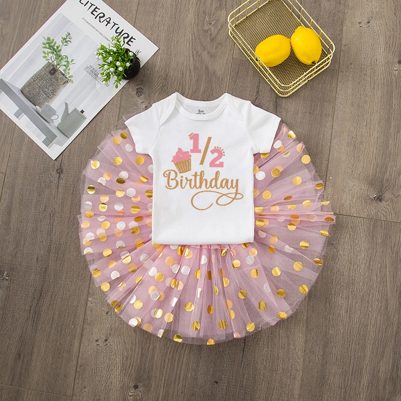 6 month birthday dress 6 Months of FABULOUS half birthday outfit 3m long sleeve