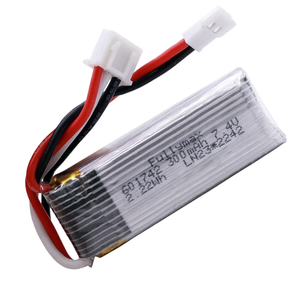 Lot De 2 Batteries LiPo 7.4V 300mAh - Compatibles Avion WLToys F959 & XK A600 - Pour Modélisme RC