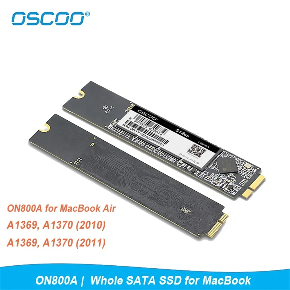 

Твердотельный накопитель OSCOO SATA3 SSD M.2 NGFF 512 ГБ 1 ТБ для 2010 2011 Macbook Air A1370 A1369 SSD внутренний жесткий диск SSD
