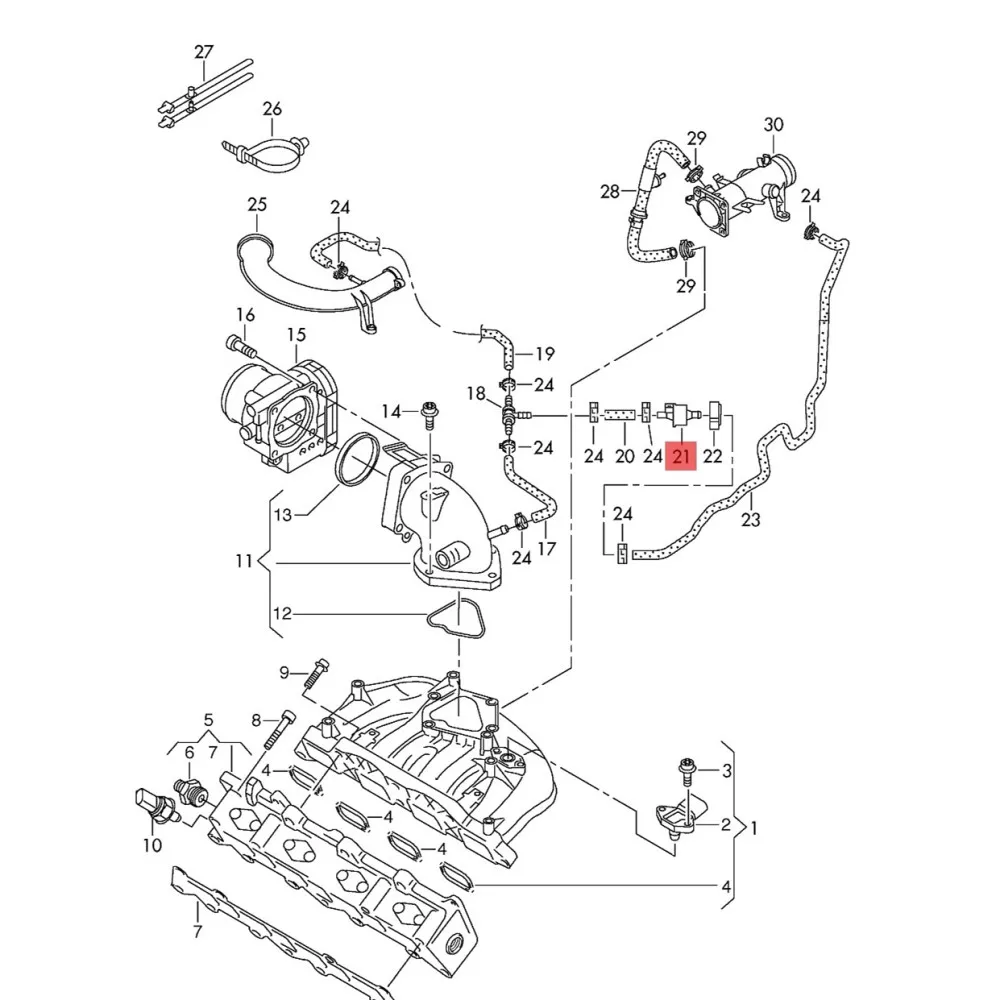 Vapor Canister Purge Solenoid For VW Bora Jetta Golf Passat Touran Audi A3 S3 A6 S6 Skoda Fabia Seat Ibiza 1C0906517A 0280142353 engine purge control valve evaporation charcoal canister