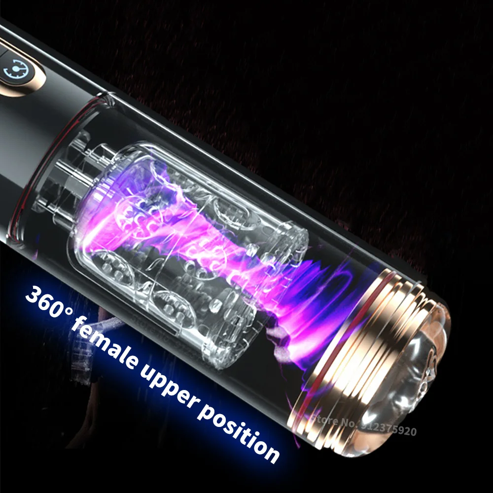 Male Masturbator Automatic Sucking Telescopic Thrusting Rotation Vacuum Penis Pump