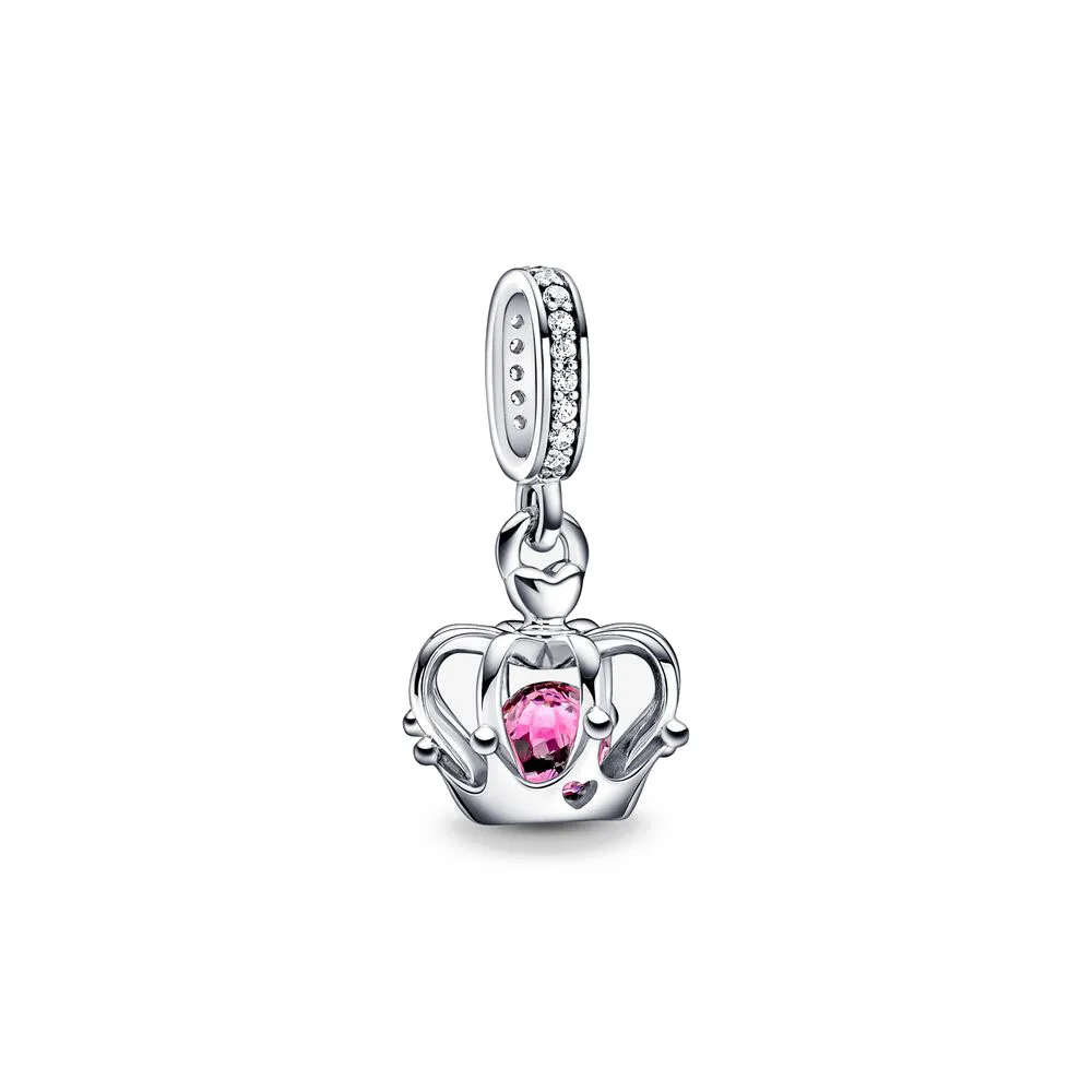 New 925 Sterling Silver The Crown Dangle Charm Bead Fit Original Bracelet Pendant DIY For Women Jewelry Gift 2