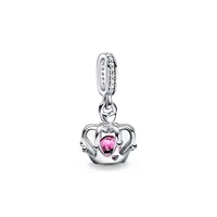 New 925 Sterling Silver The Crown Dangle Charm Bead Fit Original Bracelet Pendant DIY For Women Jewelry Gift 2