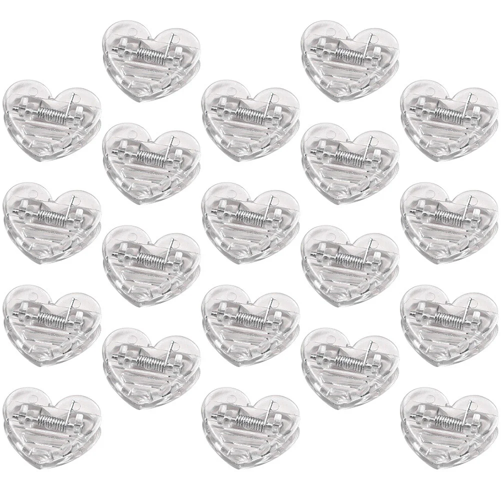 40 Pcs Cute Paperclips Folder Binder Picture Clear Photo Clamps Bookmarks Small