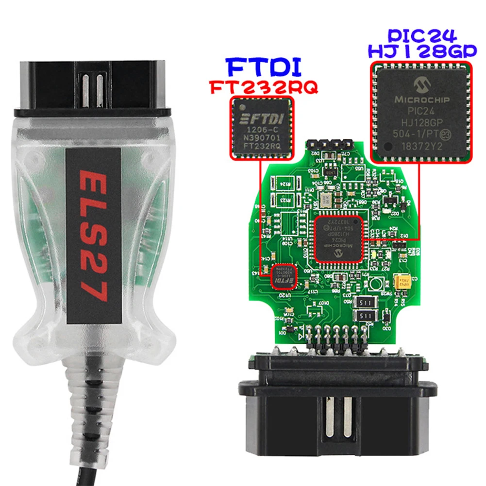 ť  2.5/3.0  ڵ ĳ ̺, V2.3.8 ELS27 FORScan ĳ OBD2 OBD II  ̺, ׸ PIC24HJ128G