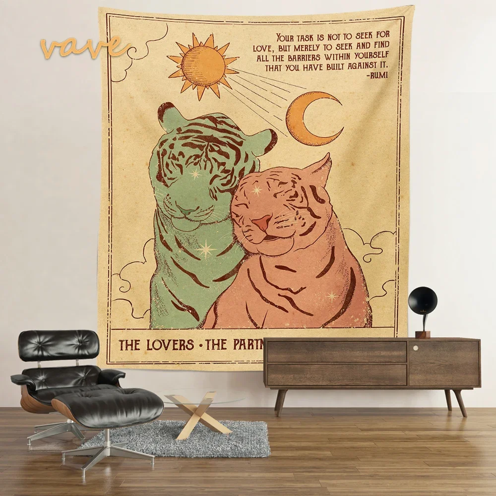 Moon Tarot Tapestry Wall Hanging Room Decor tapestry decor