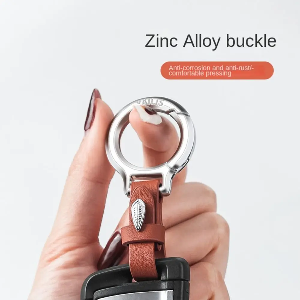 Small Key Rings Multifunctional Keychain New Zinc Alloy Outdoor Tool Waist Belt Buckle Carabiner Leather Keychain