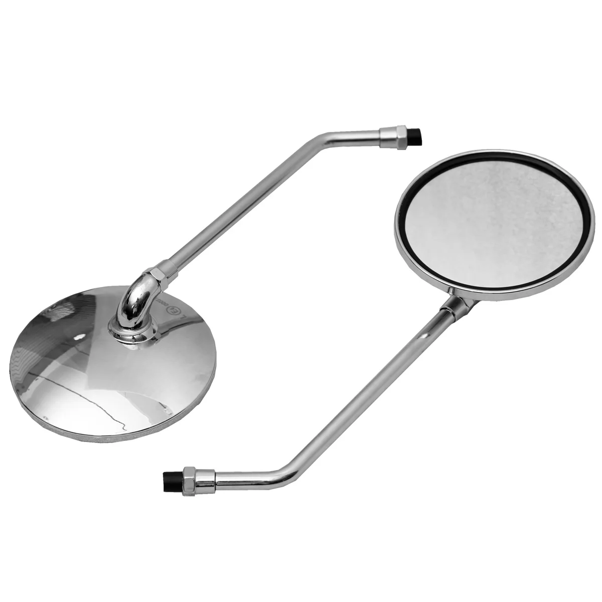 

Motorcycle M8 10mm Chrome Side Rear View Round Mirrors For Honda CB1000 CB500 CB650 CB750 CB900 Left and Right