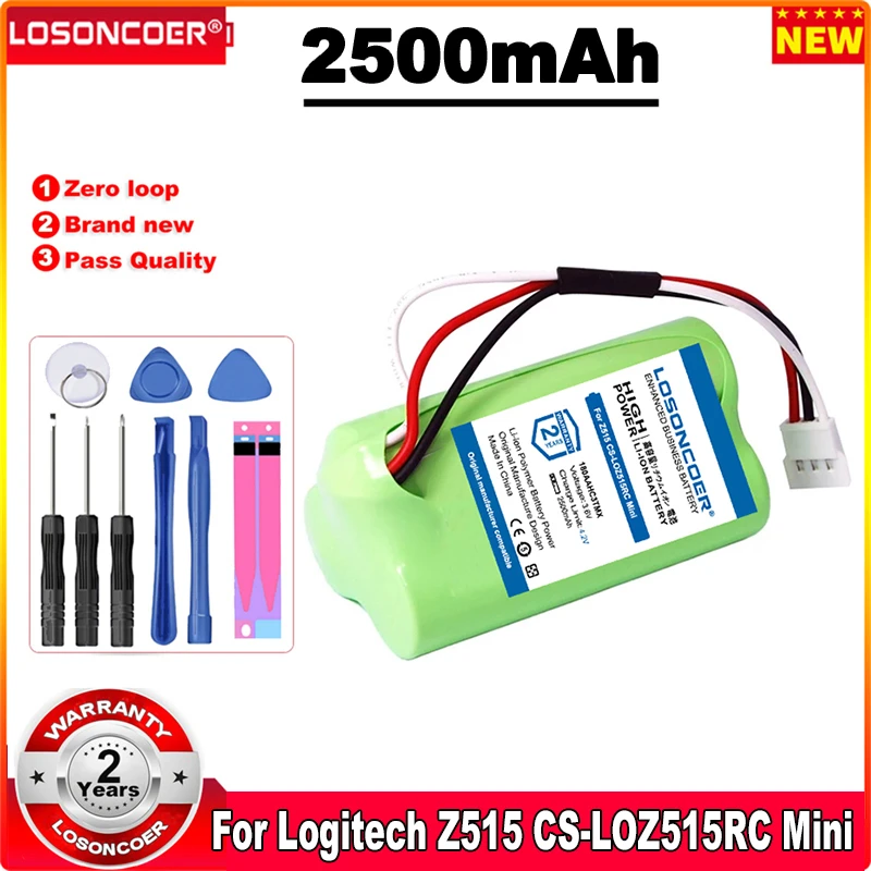 

LOSONCOER 2500mAh Battery 180AAHC3TMX For Logitech S315i, S715i