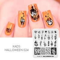 KADS Halloween Fall Christmas Nail Stamping Plate Nail Art Plates Image Stamp Templates DIY Print Manicure Salon Design Stencils 1