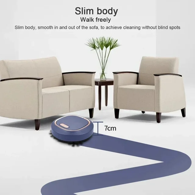 2024 NEW Super Quiet Wireless Vacuum Cleaner Robot 3 In 1 Sweeping Mopping Household Cleaning Robot Floor Carpet Sweeper Home 5